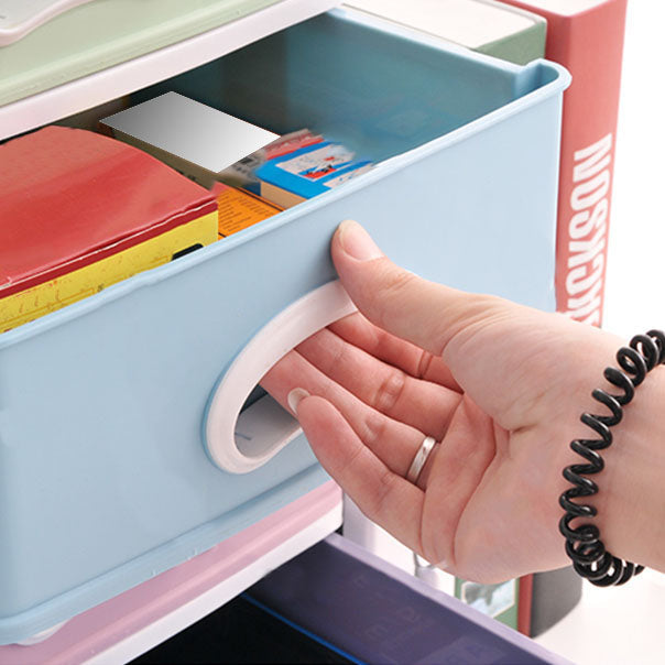 Color Block File Cabinet Drawers Vertical Plastic Filing Cabinet Clearhalo 'Filing Cabinets' 'filling_cabinets' 'furn' 'furn_filling_cabinets' 'Furniture' 'Office Furniture' 6958622