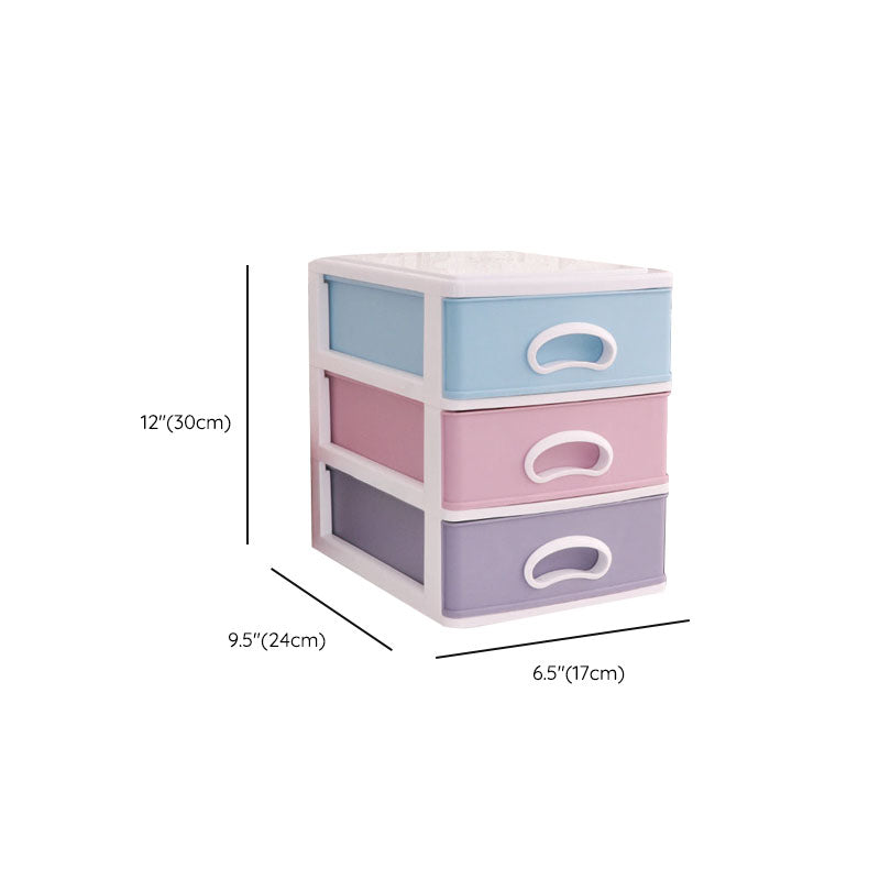 Color Block File Cabinet Drawers Vertical Plastic Filing Cabinet Clearhalo 'Filing Cabinets' 'filling_cabinets' 'furn' 'furn_filling_cabinets' 'Furniture' 'Office Furniture' 6958625