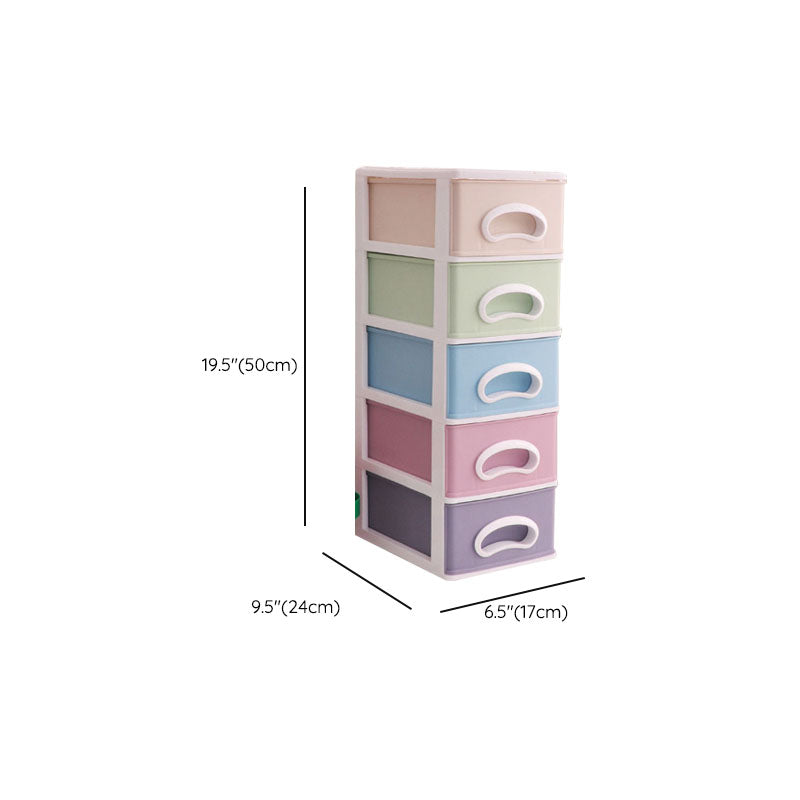 Color Block File Cabinet Drawers Vertical Plastic Filing Cabinet Clearhalo 'Filing Cabinets' 'filling_cabinets' 'furn' 'furn_filling_cabinets' 'Furniture' 'Office Furniture' 6958627