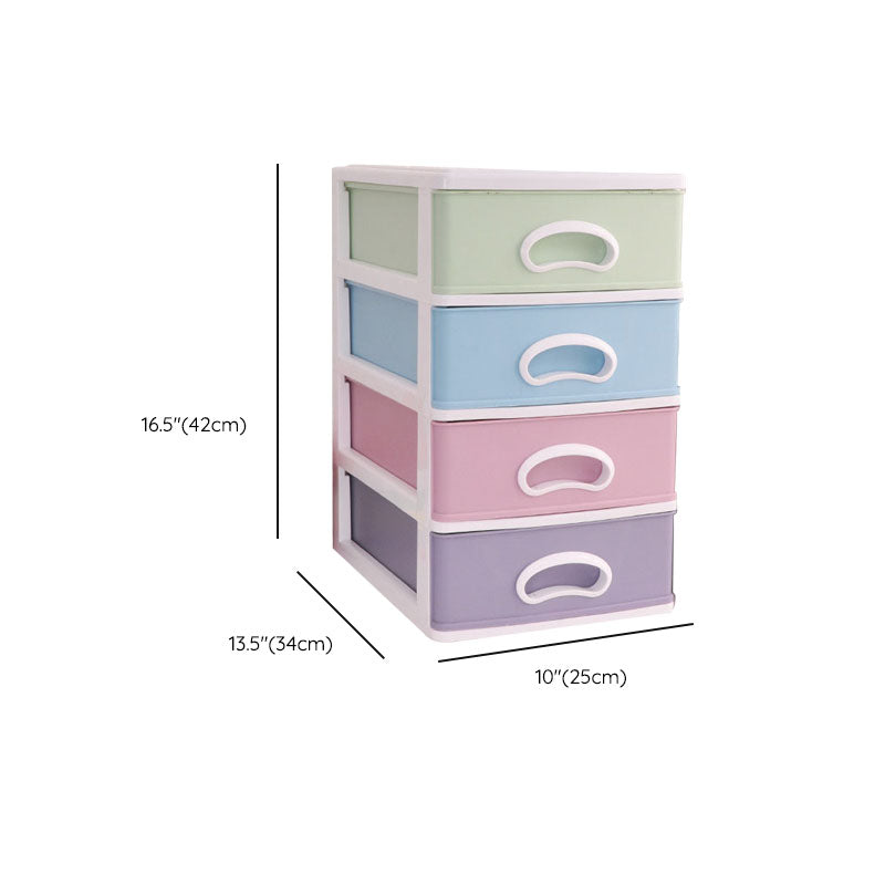 Color Block File Cabinet Drawers Vertical Plastic Filing Cabinet Clearhalo 'Filing Cabinets' 'filling_cabinets' 'furn' 'furn_filling_cabinets' 'Furniture' 'Office Furniture' 6958630