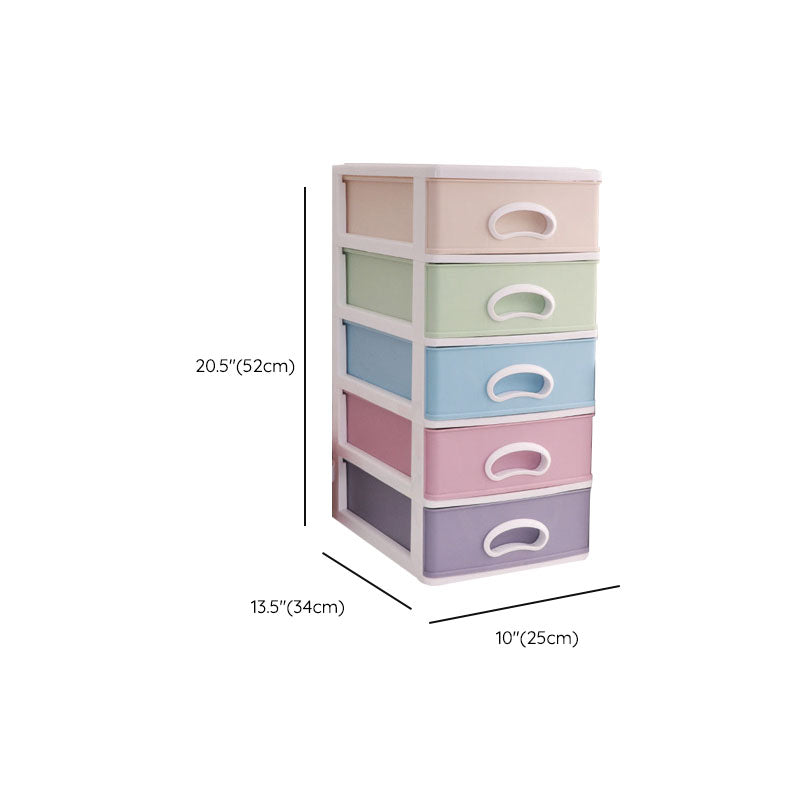 Color Block File Cabinet Drawers Vertical Plastic Filing Cabinet Clearhalo 'Filing Cabinets' 'filling_cabinets' 'furn' 'furn_filling_cabinets' 'Furniture' 'Office Furniture' 6958631