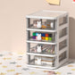 Transparent File Cabinet Plastic Drawers Vertical Filing Cabinet for Home and Office White 4 Clearhalo 'Filing Cabinets' 'filling_cabinets' 'furn' 'furn_filling_cabinets' 'Furniture' 'Office Furniture' 6958638