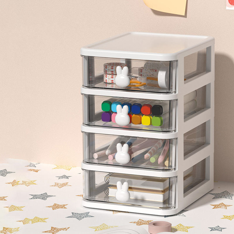 Transparent File Cabinet Plastic Drawers Vertical Filing Cabinet for Home and Office White 4 Clearhalo 'Filing Cabinets' 'filling_cabinets' 'furn' 'furn_filling_cabinets' 'Furniture' 'Office Furniture' 6958638