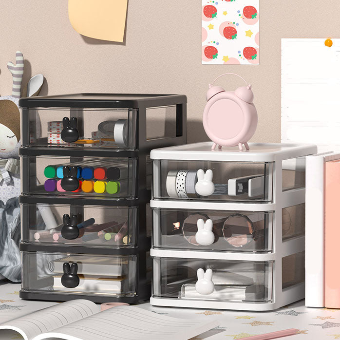 Transparent File Cabinet Plastic Drawers Vertical Filing Cabinet for Home and Office Clearhalo 'Filing Cabinets' 'filling_cabinets' 'furn' 'furn_filling_cabinets' 'Furniture' 'Office Furniture' 6958639