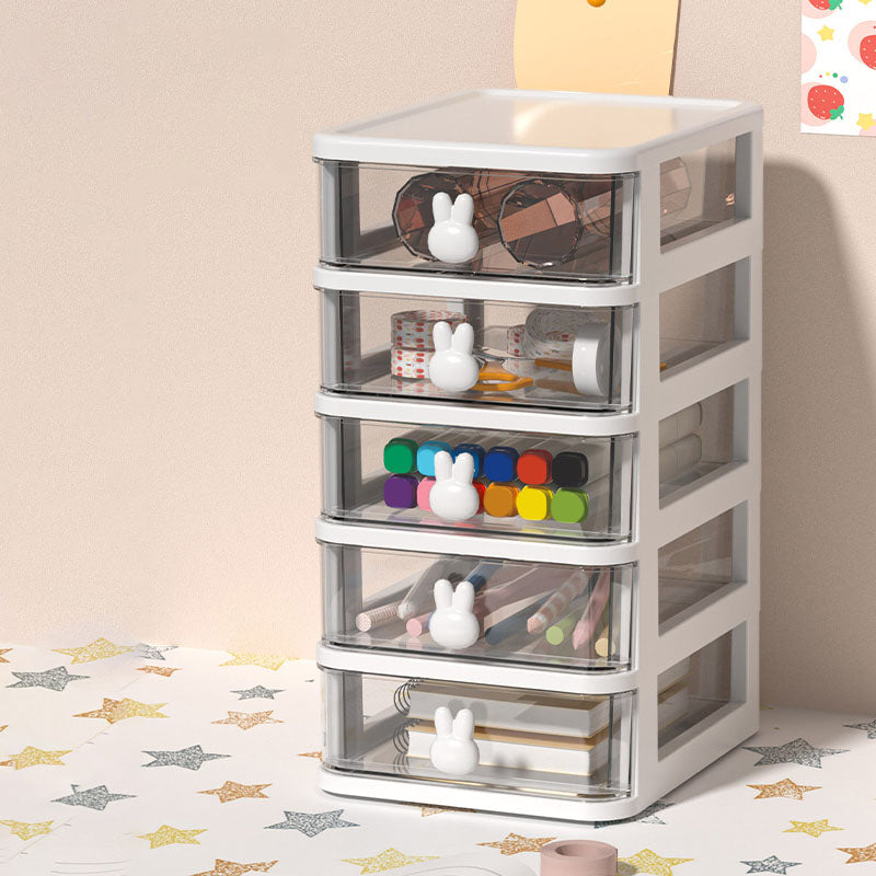 Transparent File Cabinet Plastic Drawers Vertical Filing Cabinet for Home and Office White 5 Clearhalo 'Filing Cabinets' 'filling_cabinets' 'furn' 'furn_filling_cabinets' 'Furniture' 'Office Furniture' 6958642