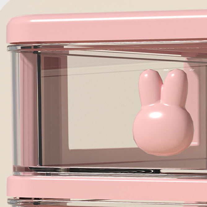 Transparent File Cabinet Plastic Drawers Vertical Filing Cabinet for Home and Office Clearhalo 'Filing Cabinets' 'filling_cabinets' 'furn' 'furn_filling_cabinets' 'Furniture' 'Office Furniture' 6958643