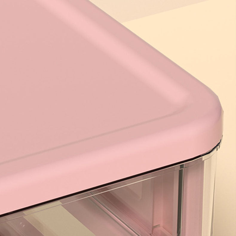 Transparent File Cabinet Plastic Drawers Vertical Filing Cabinet for Home and Office Clearhalo 'Filing Cabinets' 'filling_cabinets' 'furn' 'furn_filling_cabinets' 'Furniture' 'Office Furniture' 6958647