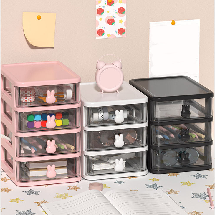 Transparent File Cabinet Plastic Drawers Vertical Filing Cabinet for Home and Office Clearhalo 'Filing Cabinets' 'filling_cabinets' 'furn' 'furn_filling_cabinets' 'Furniture' 'Office Furniture' 6958648