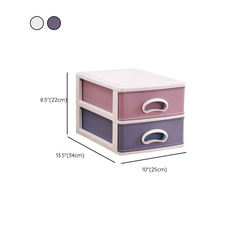 Cajones modernos Cajones de archivos de plástico vertical para la oficina en casa