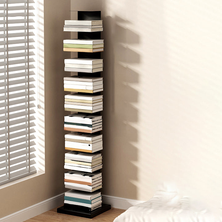 Étagères à étagère verticale à l'arrière fermé incluse une bibliothèque pour la salle d'étude