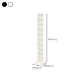 Étagères à étagère verticale à l'arrière fermé incluse une bibliothèque pour la salle d'étude