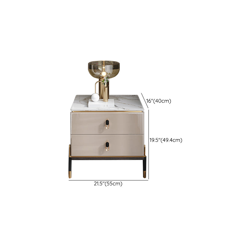 Tavolo accento contemporaneo comodino in pietra tavolo da notte per camera da letto