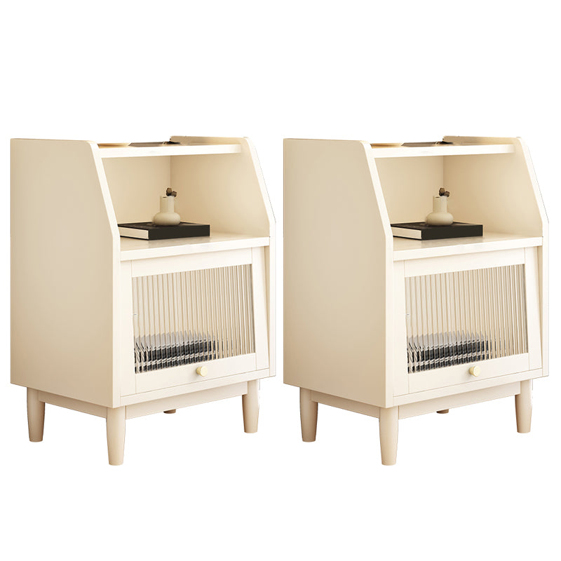 Zeitgenössischer Akzenttisch Nachttisch offener Aufbewahrungsnachttisch