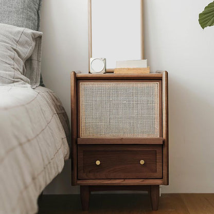 2 cassetti glam accento comodino antico comodino da letto con gambe