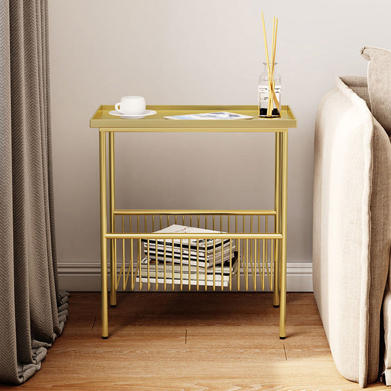 Comodino da tavolo accento glam comodino di finitura antica con gambe