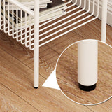 Comodino da tavolo accento glam comodino di finitura antica con gambe