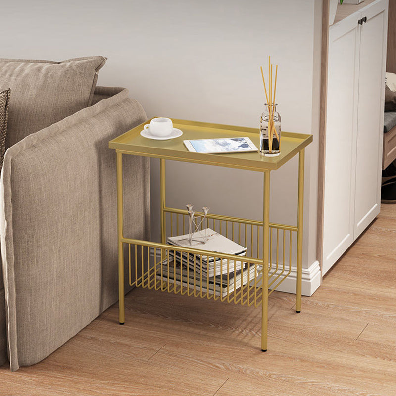 Comodino da tavolo accento glam comodino di finitura antica con gambe