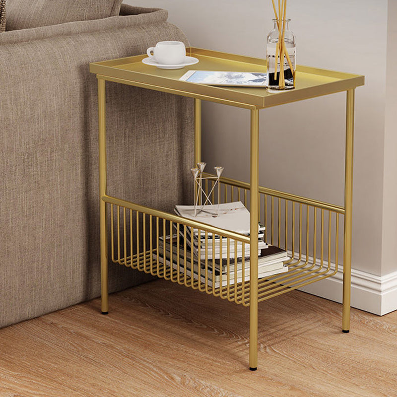 Glamakzent Tisch Nachttisch antiker Abschluss Nachttisch mit Beinen