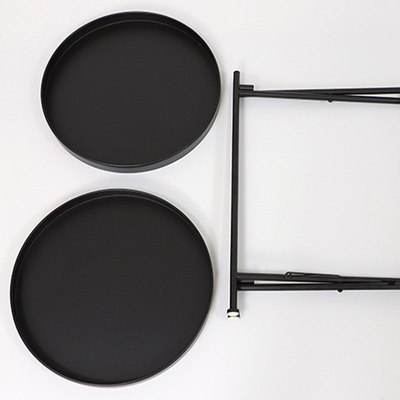 オープンストレージアクセントテーブルナイトスタンドアンティークフィニッシュベッドナイトスタンド2つの棚付き