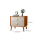 Contemporary Bed Nightstand Stone Bedside Cabinet for Bedroom