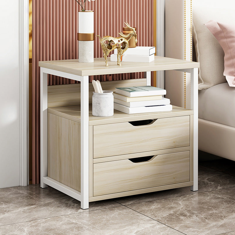 Drawer Storage Accent Table Nightstand Antique Finish Modern Bed Nightstand Natural 1 Piece 2 Clearhalo 'Bedroom Furniture' 'furn' 'furn_night_stand' 'Furniture' 'night_stand' 'Nightstands' 6958945