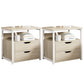 Drawer Storage Accent Table Nightstand Antique Finish Modern Bed Nightstand Natural 2 Piece Set 2 Clearhalo 'Bedroom Furniture' 'furn' 'furn_night_stand' 'Furniture' 'night_stand' 'Nightstands' 6958946