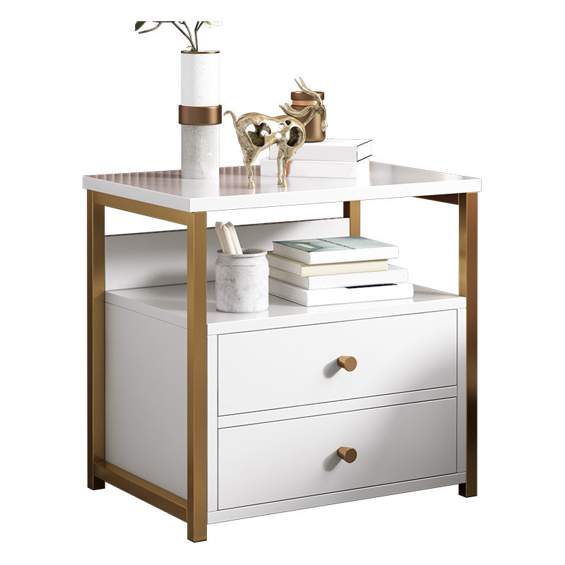 Drawer Storage Accent Table Nightstand Antique Finish Modern Bed Nightstand Clearhalo 'Bedroom Furniture' 'furn' 'furn_night_stand' 'Furniture' 'night_stand' 'Nightstands' 6958950