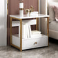 Drawer Storage Accent Table Nightstand Antique Finish Modern Bed Nightstand White 1 Piece 1 Clearhalo 'Bedroom Furniture' 'furn' 'furn_night_stand' 'Furniture' 'night_stand' 'Nightstands' 6958953