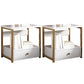 Drawer Storage Accent Table Nightstand Antique Finish Modern Bed Nightstand White 2 Piece Set 1 Clearhalo 'Bedroom Furniture' 'furn' 'furn_night_stand' 'Furniture' 'night_stand' 'Nightstands' 6958955
