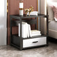 Drawer Storage Accent Table Nightstand Antique Finish Modern Bed Nightstand Black 1 Piece 1 Clearhalo 'Bedroom Furniture' 'furn' 'furn_night_stand' 'Furniture' 'night_stand' 'Nightstands' 6958969
