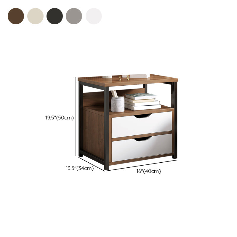 Drawer Storage Accent Table Nightstand Antique Finish Modern Bed Nightstand Clearhalo 'Bedroom Furniture' 'furn' 'furn_night_stand' 'Furniture' 'night_stand' 'Nightstands' 6958972