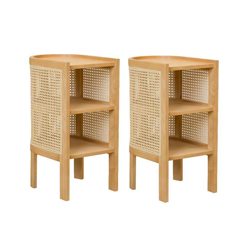 Open opslag eigentijds accenttafel nachtkastje antiek afwerking nachtkastje met planken met planken