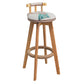 Industrial Rectangle Wood Counter Table 1/3 Pieces Bar Table Set for Living Room