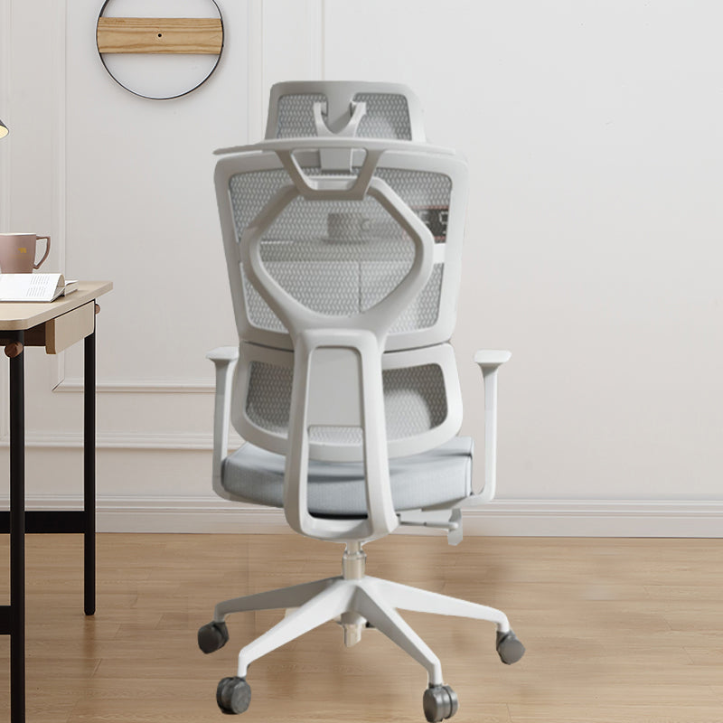Fixed Arms Desk Chair Adjustable Seat Height Chair with Breathable Back Clearhalo 'furn' 'furn_office_chair' 'Furniture' 'Office Chairs' 'Office Furniture' 'office_chair' 6959106