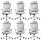 Fixed Arms Desk Chair Adjustable Seat Height Chair with Breathable Back 6 Piece Set Clearhalo 'furn' 'furn_office_chair' 'Furniture' 'Office Chairs' 'Office Furniture' 'office_chair' 6959107