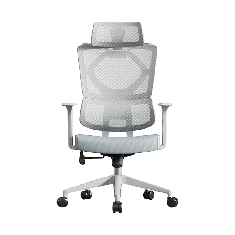 Fixed Arms Desk Chair Adjustable Seat Height Chair with Breathable Back Clearhalo 'furn' 'furn_office_chair' 'Furniture' 'Office Chairs' 'Office Furniture' 'office_chair' 6959110