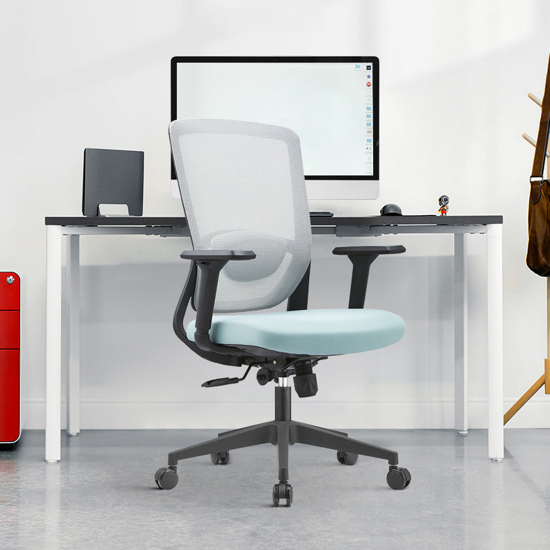 Sedia da scrivania moderna nessuna sedia da ufficio ergonomica angosciante con schiena traspirante