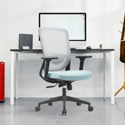 Sedia da scrivania moderna nessuna sedia da ufficio ergonomica angosciante con schiena traspirante