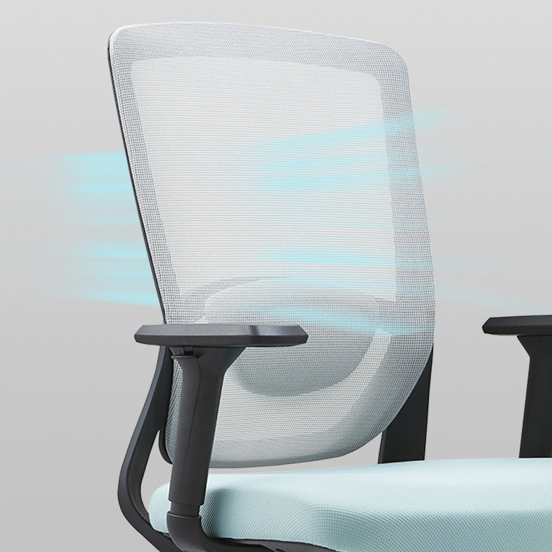 Sedia da scrivania moderna nessuna sedia da ufficio ergonomica angosciante con schiena traspirante