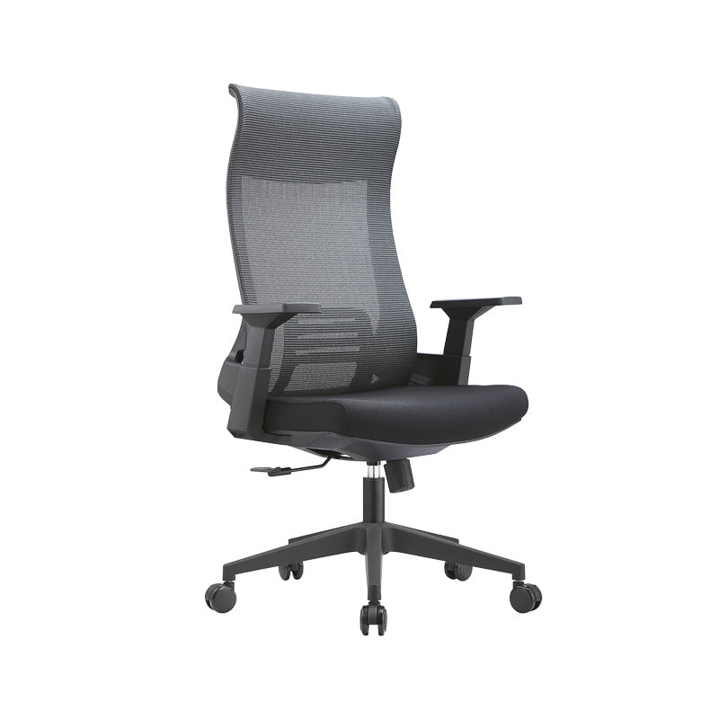 Fixed Arms Desk Chair Modern Adjustable Seat Height Swivel Chair with Breathable Back Clearhalo 'furn' 'furn_office_chair' 'Furniture' 'Office Chairs' 'Office Furniture' 'office_chair' 6959168