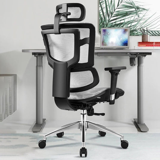Silla de oficina ergonómica de escritorio de brazos extraíbles modernos con espalda transpirable