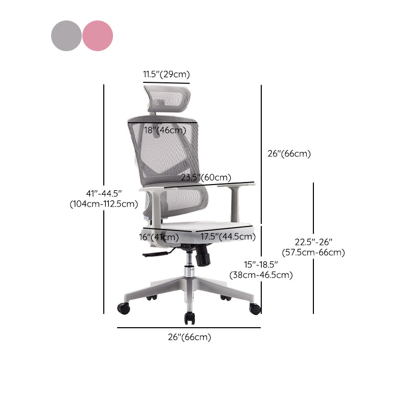 Removable Arms Desk Chair Modern Adjustable Seat Height Swivel Chair Clearhalo 'furn' 'furn_office_chair' 'Furniture' 'Office Chairs' 'Office Furniture' 'office_chair' 6959248