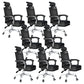 Contemporary Black Managers Chair Padded Arms Executive Chair for Office 8 Piece Set Clearhalo 'furn' 'furn_office_chair' 'Furniture' 'Office Chairs' 'Office Furniture' 'office_chair' 6959274