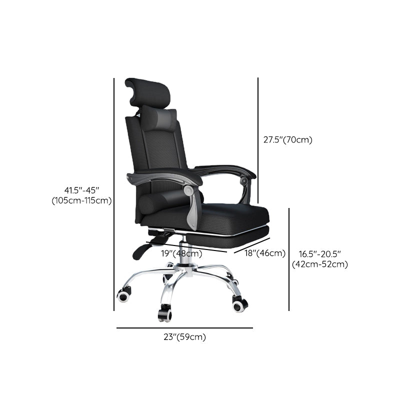 Contemporary Black Managers Chair Padded Arms Executive Chair for Office Clearhalo 'furn' 'furn_office_chair' 'Furniture' 'Office Chairs' 'Office Furniture' 'office_chair' 6959280