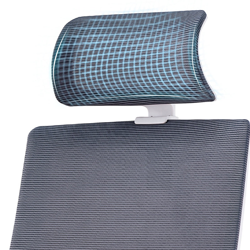 Silla de oficina moderna brazos fijos altura de asiento ajustable altura giratoria con espalda transpirable