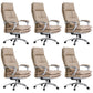 Modern Padded Arms Desk Chair Ergonomic Office Chair with Wheels Light Coffee 6 Piece Set Clearhalo 'furn' 'furn_office_chair' 'Furniture' 'Office Chairs' 'Office Furniture' 'office_chair' 6959315