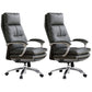 Modern Padded Arms Desk Chair Ergonomic Office Chair with Wheels Grey 2 Piece Set Clearhalo 'furn' 'furn_office_chair' 'Furniture' 'Office Chairs' 'Office Furniture' 'office_chair' 6959320