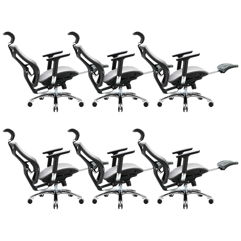 Sedia a braccia rimovibile moderna nessuna sedia da ufficio ergonomica angosciante con schiena traspirante