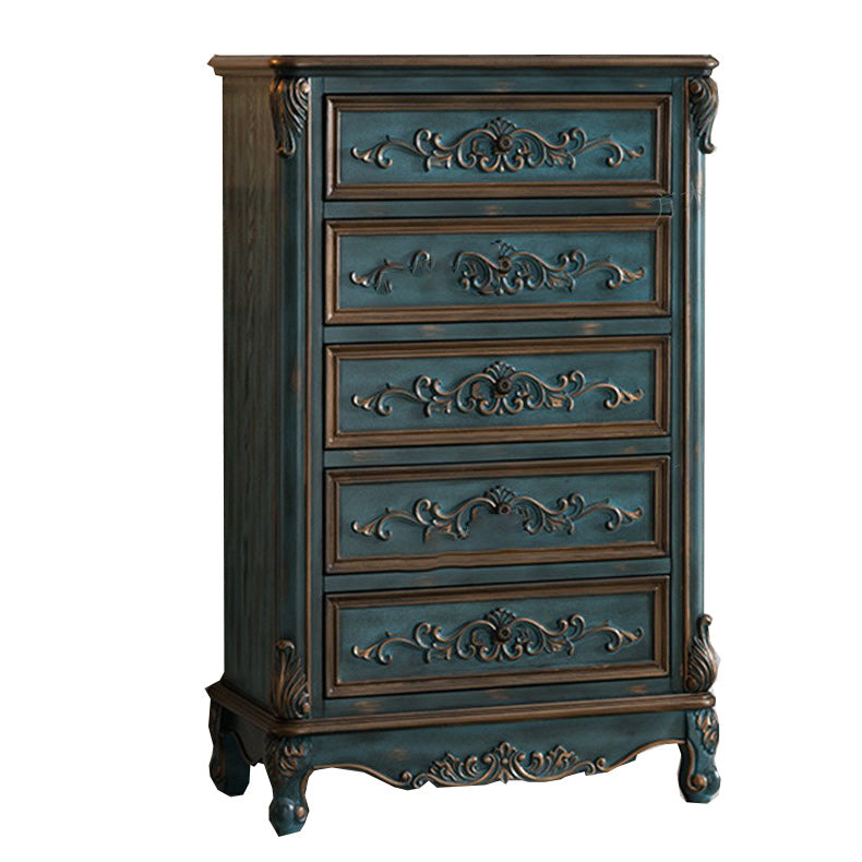 Klassieke Glam opbergkist Massief houten opbergkist met 4/5/6 lades