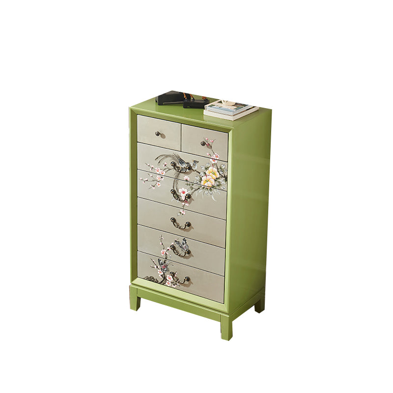 Klassieke Glam-dressoir massief houten opbergkast met 5/6/7/8/9 lades
